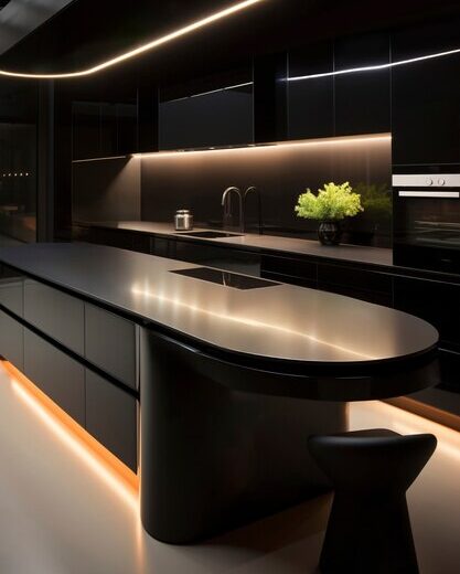 Cum influențează iluminatul LED splashback-ul din sticlă