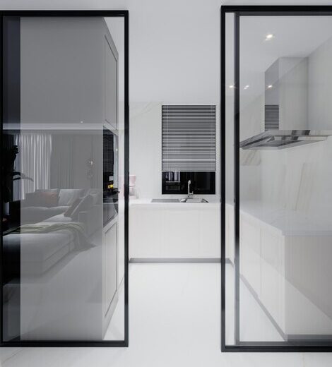 Sticla ca element de design minimalist în amenajări interioare